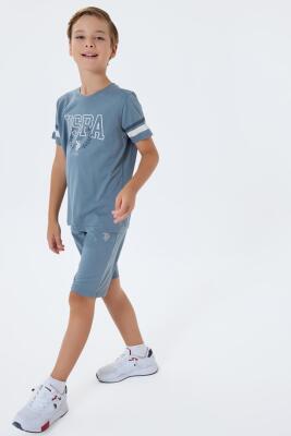 U.S. Polo Assn. Erkek Çocuk %100 Pamuk Bermuda Takımı – Yazlık Günlük Rahat Kesim - 6