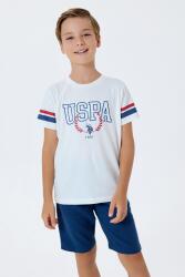 U.S. Polo Assn. Erkek Çocuk %100 Pamuk Bermuda Takımı – Yazlık Günlük Rahat Kesim - 8