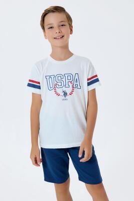 U.S. Polo Assn. Erkek Çocuk %100 Pamuk Bermuda Takımı – Yazlık Günlük Rahat Kesim - 8