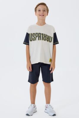 U.S. Polo Assn. Erkek Çocuk %100 Pamuk Bermuda Takımı – Yazlık Günlük Rahat Kesim - 2