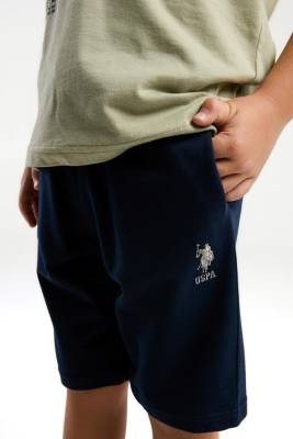 U.S. Polo Assn Erkek Çocuk Cepli Bermuda Takım, %100 Pamuklu - 9