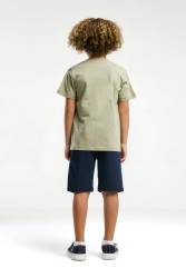 U.S. Polo Assn Erkek Çocuk Cepli Bermuda Takım, %100 Pamuklu - Thumbnail