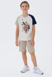 U.S. Polo Assn Erkek Çocuk Şortlu Takım %100 Pamuk Yazlık Bisiklet Yaka Tişört & Bermuda Şort Takım - 6