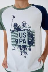 U.S. Polo Assn Erkek Çocuk Şortlu Takım %100 Pamuk Yazlık Bisiklet Yaka Tişört & Bermuda Şort Takım - 9