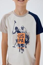 U.S. Polo Assn Erkek Çocuk Şortlu Takım %100 Pamuk Yazlık Bisiklet Yaka Tişört & Bermuda Şort Takım - 3