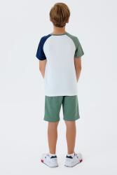 U.S. Polo Assn Erkek Çocuk Şortlu Takım %100 Pamuk Yazlık Bisiklet Yaka Tişört & Bermuda Şort Takım - 10