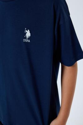 U.S. Polo Assn Erkek Çocuk Şortlu Takım %100 Pamuk Yazlık Tişört & Bermuda Şort Takım - 5
