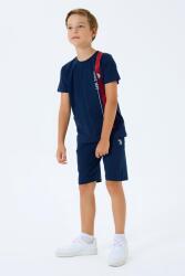 U.S. Polo Assn Erkek Çocuk Şortlu Takım %100 Pamuk Yazlık Tişört & Cepli Bermuda Şort Takım - 6