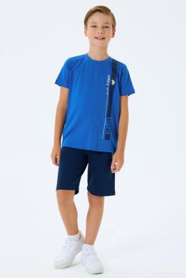U.S. Polo Assn Erkek Çocuk Şortlu Takım %100 Pamuk Yazlık Tişört & Cepli Bermuda Şort Takım - 8