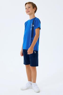 %100 Pamuklu Erkek Çocuk Bermuda ve T-shirt Alt Üst Takım - 6