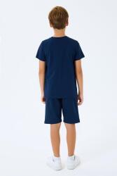 %100 Pamuklu Erkek Çocuk Bermuda ve T-shirt Alt Üst Takım - 4