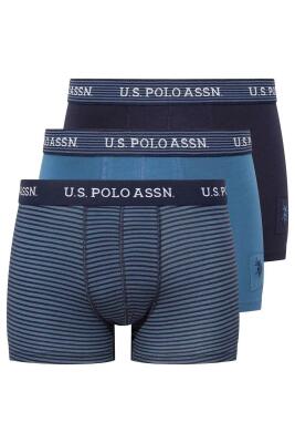 U.S. Polo Assn. Erkek Modal 3'lü Erkek Boxer, %47 modal %47 pamuk %6 likra - 1
