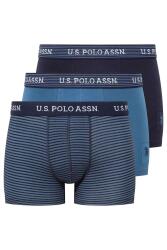 U.S. Polo Assn. Erkek Modal 3'lü Erkek Boxer, %47 modal %47 pamuk %6 likra indigo
