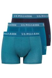 U.S. Polo Assn. Erkek Modal 3'lü Erkek Boxer, %47 modal %47 pamuk %6 likra Yeşil
