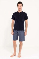 U.S. Polo Assn. Erkek Pijama Set, Çeyizlik Ropdöşambır Set, Kutulu 5 Parça Pijama Set - 3