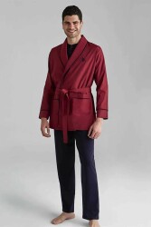 U.S. Polo Assn. Erkek Pijama Set, Çeyizlik Ropdöşambır Set, Kutulu 5 Parça Pijama Set - 7