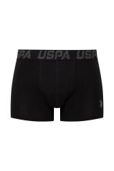 U.S. Polo Assn. Erkek Siyah Antrasit Ve Uspa Baskılı 3'lü Boxer - 3