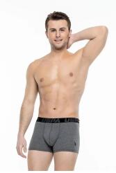 U.S. Polo Assn. Erkek Siyah Antrasit Ve Uspa Baskılı 3'lü Boxer - 5