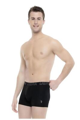 U.S. Polo Assn. Erkek Siyah Antrasit Ve Uspa Baskılı 3'lü Boxer - 6