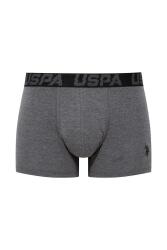 U.S. Polo Assn. Erkek Siyah Antrasit Ve Uspa Baskılı 3'lü Boxer (1)
