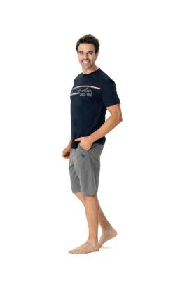 U.S. Polo Assn. - U.S. Polo Assn. Erkek Yuvarlak Yaka Şort Takımı (1)