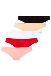 U.S. Polo Assn. Kadın 5'li Modal String, %47 modal %47 pamuk, %elastan - 3