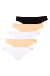 U.S. Polo Assn. Kadın 5'li Modal String, %47 modal %47 pamuk, %elastan - 1