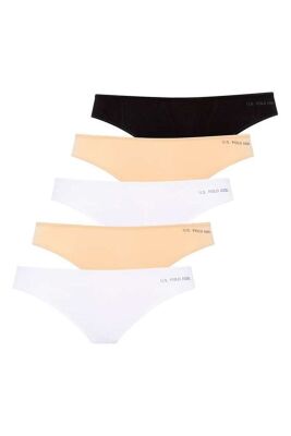 U.S. Polo Assn. Kadın 5'li Modal String, %47 modal %47 pamuk, %elastan - 1