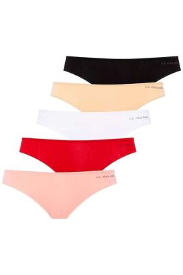 U.S. Polo Assn. Kadın 5'li Modal String, %47 modal %47 pamuk, %elastan - 3