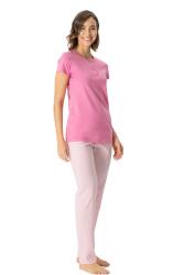 U.S. Polo Assn. Kadın Kısakol Pijama Takım Pembe