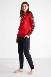 U.S. POLO ASSN. Kadın, Lisanslı, Kapşonlu Eşofman Takım, %100 Pamuk - Thumbnail