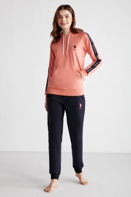 U.S. POLO ASSN. Kadın, Lisanslı, Kapşonlu Eşofman Takım, %100 Pamuk - 4