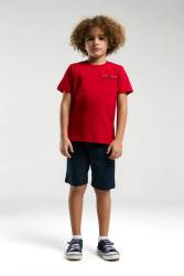 U.S. Polo Assn Kids %100 Pamuk / %100 Cotton ERKEK ÇOCUK BERMUDA TAKIM - Thumbnail