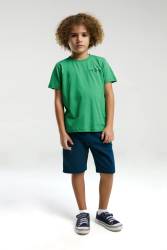 U.S. Polo Assn Kids %100 Pamuk / %100 Cotton ERKEK ÇOCUK BERMUDA TAKIM - Thumbnail