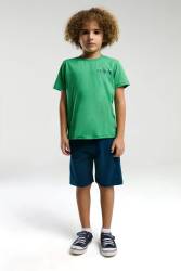 U.S. Polo Assn Kids %100 Pamuk / %100 Cotton ERKEK ÇOCUK BERMUDA TAKIM - Thumbnail
