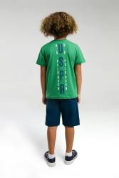 U.S. Polo Assn Kids %100 Pamuk / %100 Cotton ERKEK ÇOCUK BERMUDA TAKIM - Thumbnail