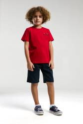 U.S. Polo Assn Kids %100 Pamuk / %100 Cotton ERKEK ÇOCUK BERMUDA TAKIM - Thumbnail