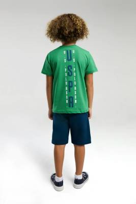 U.S. Polo Assn Kids %100 Pamuk / %100 Cotton ERKEK ÇOCUK BERMUDA TAKIM - 10