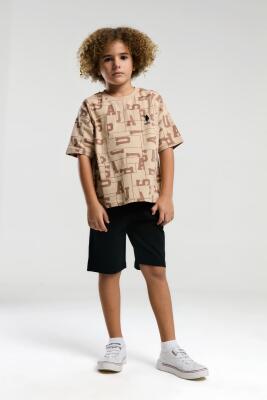 U.S. Polo Assn Kids %100 Pamuk / %100 Cotton ERKEK ÇOCUK BERMUDA TAKIM - 8
