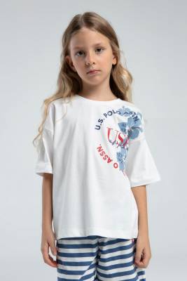 U.S. Polo Assn. - U.S. Polo Assn Kids %100 Pamuk / %100 Cotton KIZ ÇOCUK ŞORT TAKIM (1)