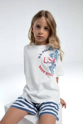 U.S. Polo Assn. - U.S. Polo Assn Kids %100 Pamuk / %100 Cotton KIZ ÇOCUK ŞORT TAKIM