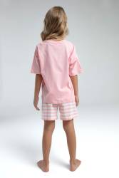 U.S. Polo Assn Kids %100 Pamuk / %100 Cotton KIZ ÇOCUK ŞORT TAKIM - Thumbnail