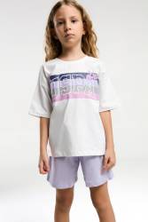 U.S. Polo Assn Kids %100 Pamuk / %100 Cotton KIZ ÇOCUK ŞORT TAKIM - Thumbnail