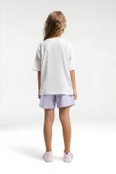 U.S. Polo Assn Kids %100 Pamuk / %100 Cotton KIZ ÇOCUK ŞORT TAKIM - Thumbnail