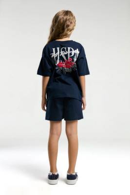 U.S. Polo Assn. - U.S. Polo Assn Kids %100 Pamuk / %100 Cotton KIZ ÇOCUK USPA BASKILI ŞORT TAKIM (1)