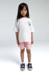 U.S. Polo Assn Kids %100 Pamuk / %100 Cotton KIZ ÇOCUK USPA BASKILI ŞORT TAKIM - Thumbnail