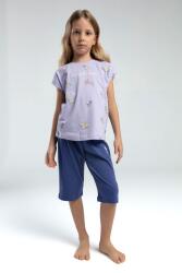 U.S. Polo Assn Kids %100 Pamuk KIZ ÇOCUK KAPRİ TAKIM Lila