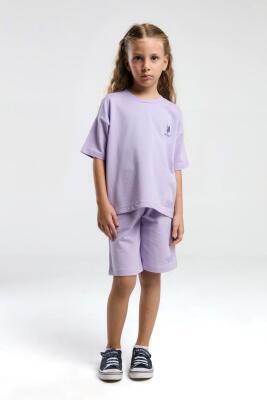 U.S. Polo Assn Kids Kız Çocuk Bermuda Takım, %100 Pamuk / %100 Cotton - 3