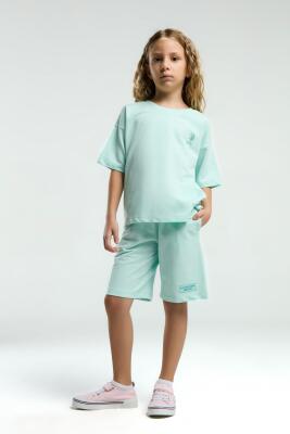 U.S. Polo Assn Kids Kız Çocuk Bermuda Takım, %100 Pamuk / %100 Cotton - 6