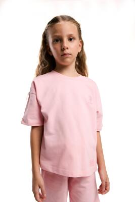 U.S. Polo Assn Kids Kız Çocuk Bermuda Takım, %100 Pamuk / %100 Cotton - 14